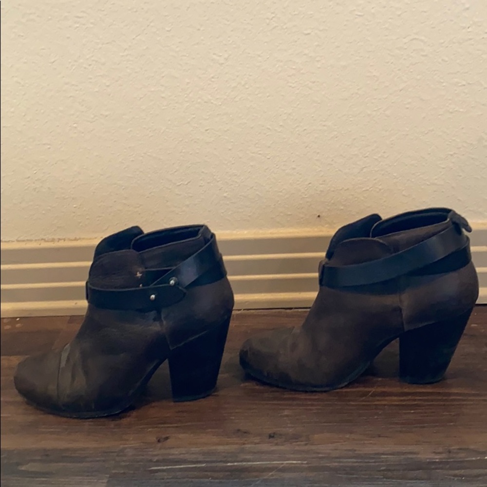 Rag & Bone brown leather booties